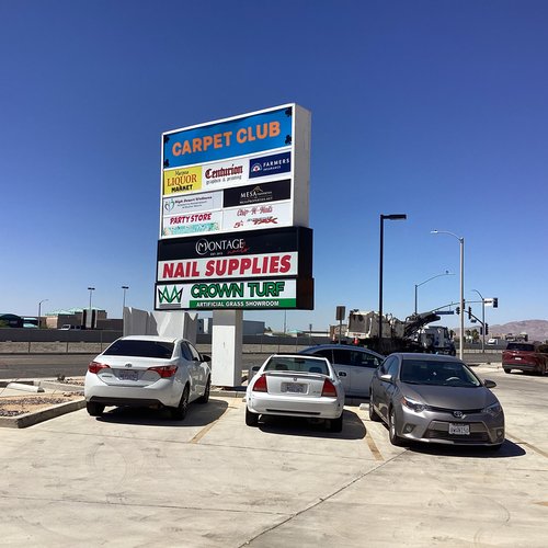 Carpet Club Victorville Store Sign